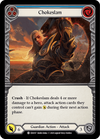 Chokeslam (Blue) [CRU037] (Crucible of War) 1st Edition Rainbow Foil - POKÉ JEUX