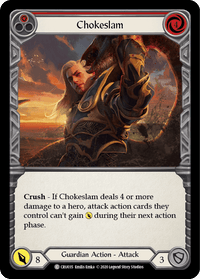 Chokeslam (Red) [CRU035] (Crucible of War) 1st Edition Rainbow Foil - POKÉ JEUX