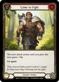 Come to Fight (Red) [ARC203-C] (Arcane Rising) 1st Edition Rainbow Foil - POKÉ JEUX