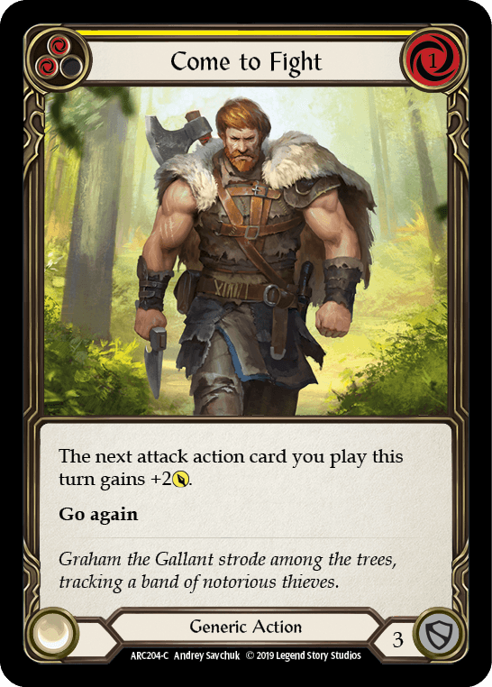 Come to Fight (Yellow) [ARC204-C] (Arcane Rising) 1st Edition Normal - POKÉ JEUX