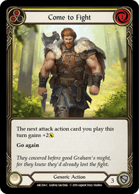 Come to Fight (Yellow) [ARC204-C] (Arcane Rising) 1st Edition Rainbow Foil - POKÉ JEUX