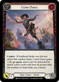 Crane Dance (Red) [CRU057] (Crucible of War) 1st Edition Rainbow Foil - POKÉ JEUX