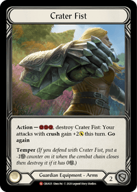 Crater Fist [CRU025] (Crucible of War) 1st Edition Cold Foil - POKÉ JEUX