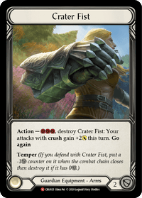 Crater Fist [CRU025] (Crucible of War) 1st Edition Normal - POKÉ JEUX