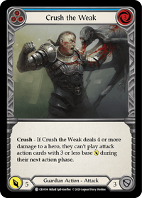 Crush the Weak (Blue) [CRU034] (Crucible of War) 1st Edition Normal - POKÉ JEUX