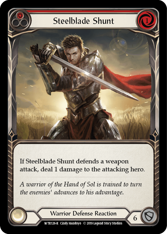 Steelblade Shunt (Red) [WTR126-R] (Welcome to Rathe) Alpha Print Normal - POKÉ JEUX