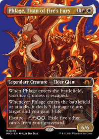 Phlage, Titan of Fire's Fury (Borderless) [Modern Horizons 3]