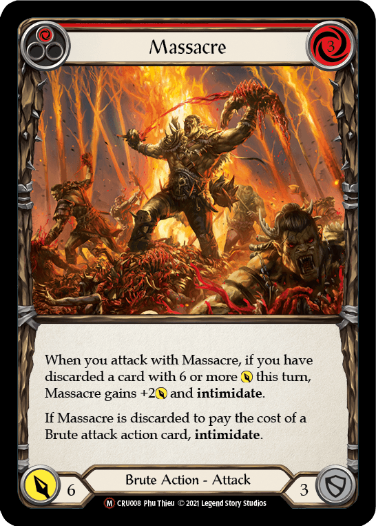 Massacre [U-CRU008] (Crucible of War Unlimited) Unlimited Rainbow Foil - POKÉ JEUX