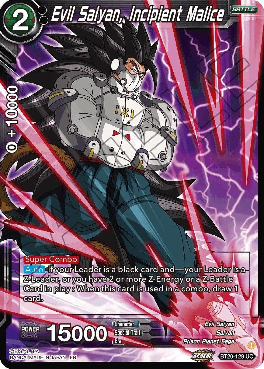 Evil Saiyan, Incipient Malice (BT20-129) [Power Absorbed] - POKÉ JEUX