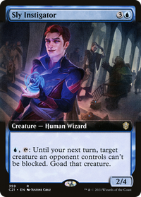 Sly Instigator (Extended Art) [Commander 2021]