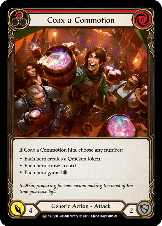Coax a Commotion [U-CRU180] (Crucible of War Unlimited) Unlimited Rainbow Foil - POKÉ JEUX