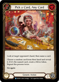 Pick a Card, Any Card (Yellow) [EVR168] (Everfest) 1st Edition Normal - POKÉ JEUX