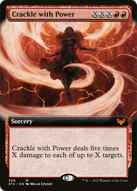 Crackle with Power (Extended Art) [Strixhaven: School of Mages]