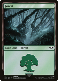 Forest (40K-317) - Warhammer 40,000 Commander Foil