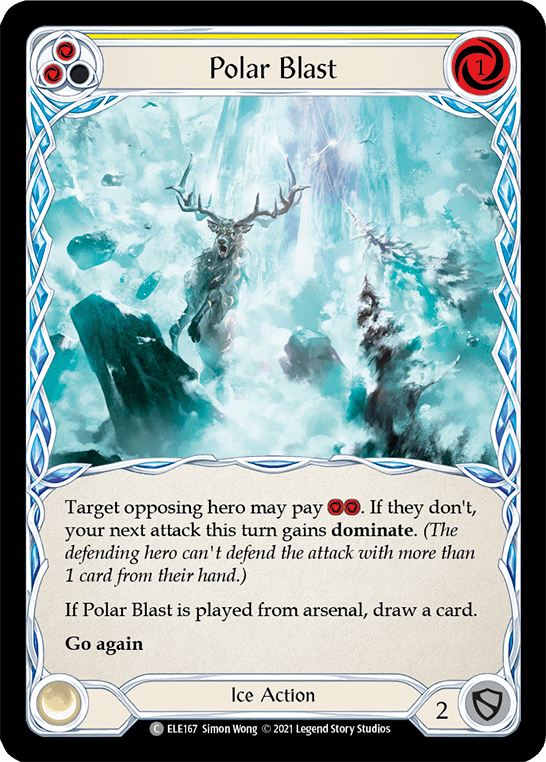 Polar Blast (Yellow) [ELE167] (Tales of Aria) 1st Edition Rainbow Foil - POKÉ JEUX