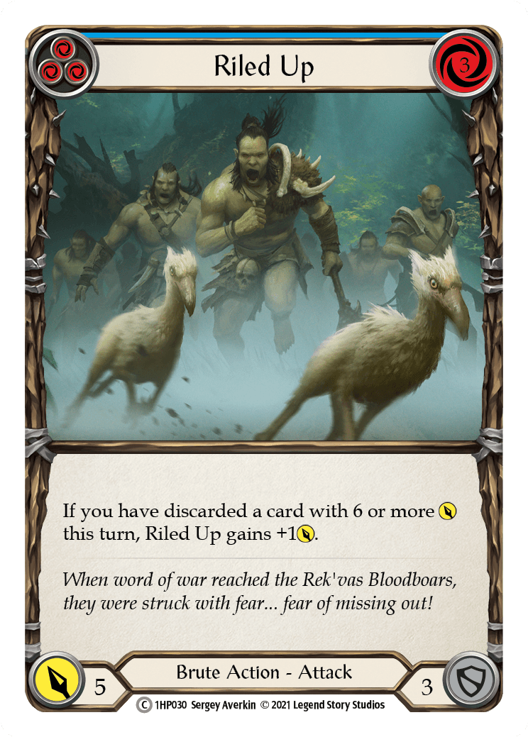 Riled Up (Blue) [1HP030] (History Pack 1) - POKÉ JEUX
