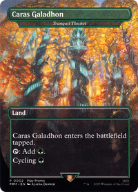 Tranquil Thicket - Caras Galadhon (Borderless) [Wizards Play Network 2023]