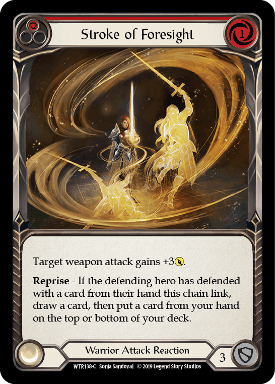 Stroke of Foresight (Red) [WTR138-C] (Welcome to Rathe) Alpha Print Normal - POKÉ JEUX