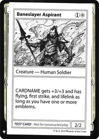 Baneslayer Aspirant [Mystery Booster Playtest Cards]