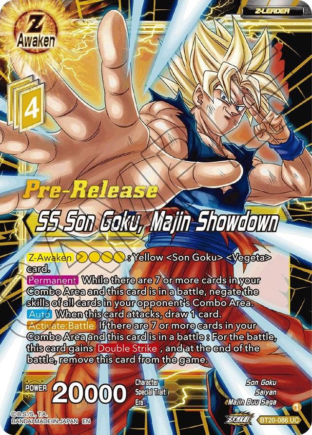SS Son Goku, Majin Showdown (BT20-086) [Power Absorbed Prerelease Promos] - POKÉ JEUX