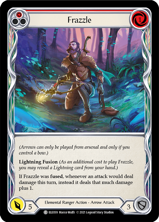 Frazzle (Red) [ELE059] (Tales of Aria) 1st Edition Rainbow Foil - POKÉ JEUX