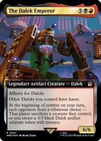 The Dalek Emperor (Extended Art) (Surge Foil) [Doctor Who]