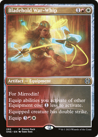 Bladehold War-Whip (Pack promotionnel) [Phyrexia : All Will Be One Promos] 