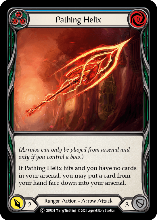 Pathing Helix (Blue) [U-CRU131] (Crucible of War Unlimited) Unlimited Rainbow Foil - POKÉ JEUX