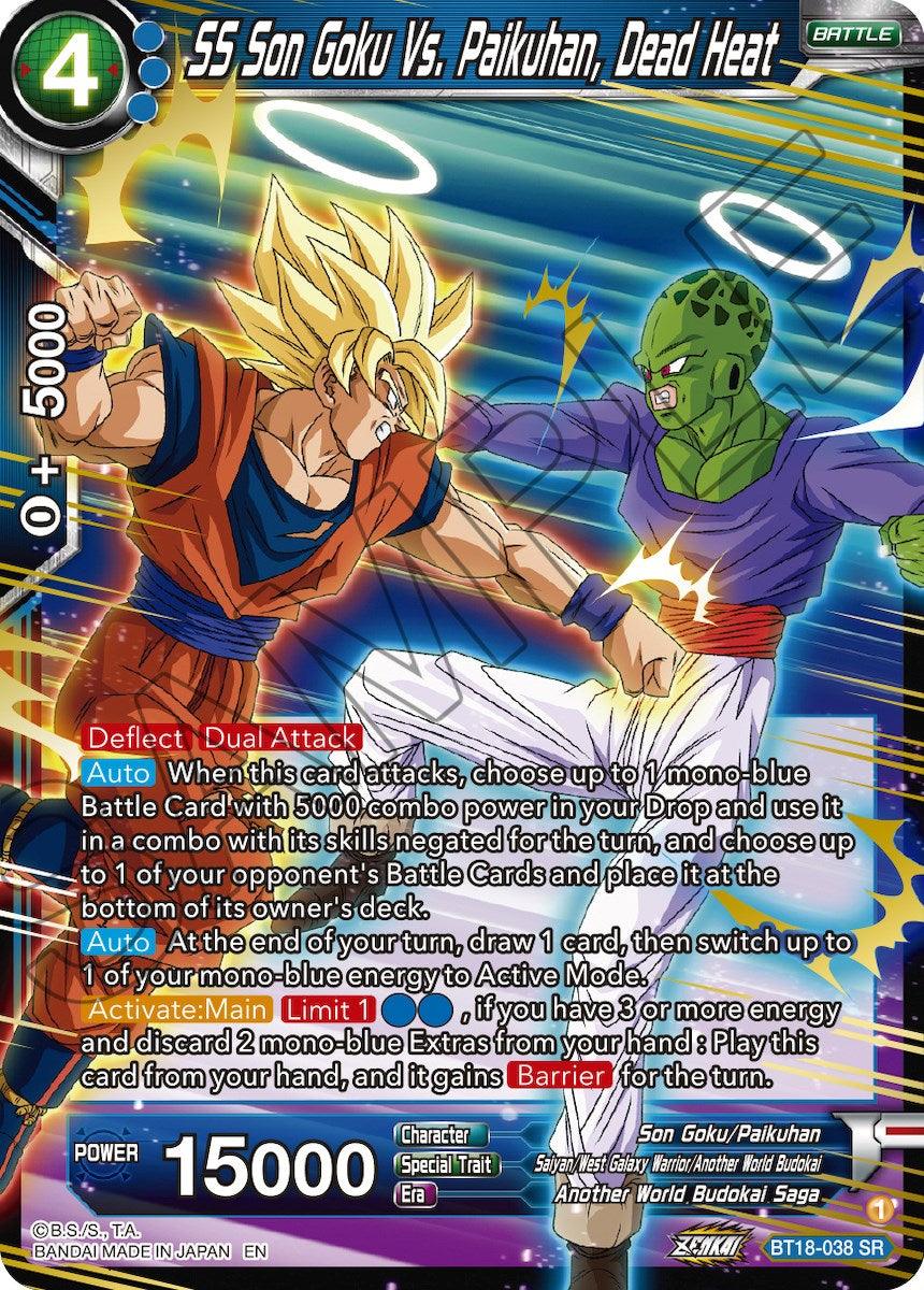 SS Son Goku Vs. Paikuhan, Dead Heat (BT18-038) [Dawn of the Z-Legends] - POKÉ JEUX