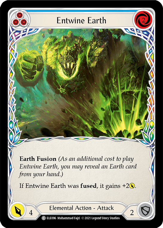 Entwine Earth (Blue) [ELE096] (Tales of Aria) 1st Edition Rainbow Foil - POKÉ JEUX