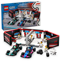 LEGO 60444 - CITY - F1 Garage & Mercedes AMG & Alpine Cars - 678pcs (Special Order)