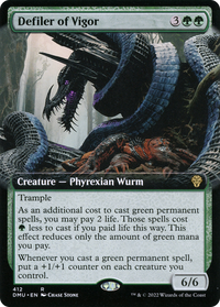 Defiler of Vigor (Extended Art) [Dominaria United]