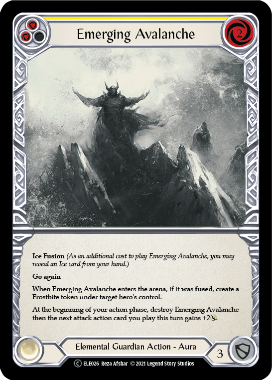 Emerging Avalanche (Yellow) [U-ELE026] (Tales of Aria Unlimited) Unlimited Normal - POKÉ JEUX