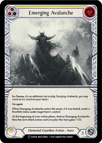 Emerging Avalanche (Yellow) [U-ELE026] (Tales of Aria Unlimited) Unlimited Rainbow Foil - POKÉ JEUX