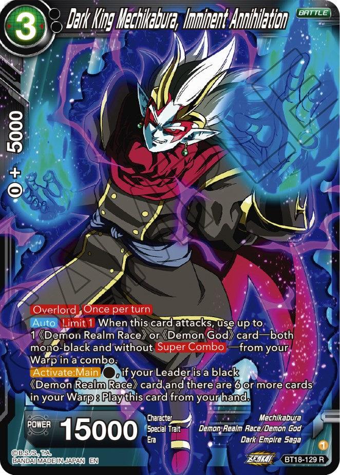 Dark King Mechikabura, Imminent Annihilation (BT18-129) [Dawn of the Z-Legends] - POKÉ JEUX