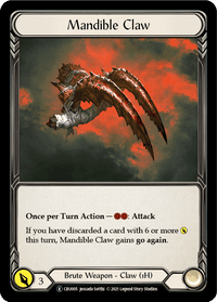 Mandible Claw [U-CRU005] (Crucible of War Unlimited) Unlimited Rainbow Foil - POKÉ JEUX