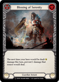 Blessing of Serenity (Blue) [U-CRU043] (Crucible of War Unlimited) Unlimited Normal - POKÉ JEUX