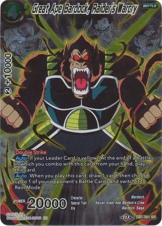 Great Ape Bardock, Raider's Warcry (Alternate Art) (DB1-061) [Special Anniversary Set 2020] - POKÉ JEUX