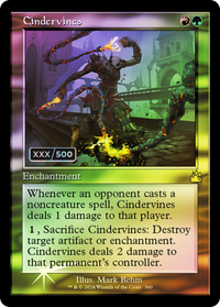 Cindervines (Retro) (Serialized) [Ravnica Remastered]