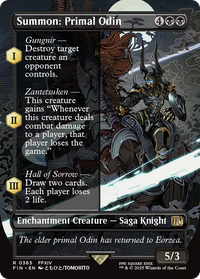 Summon: Primal Odin (FIN-365) - FINAL FANTASY: (enchantment) (Borderless)