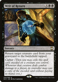 Writ of Return [Streets of New Capenna Commander]