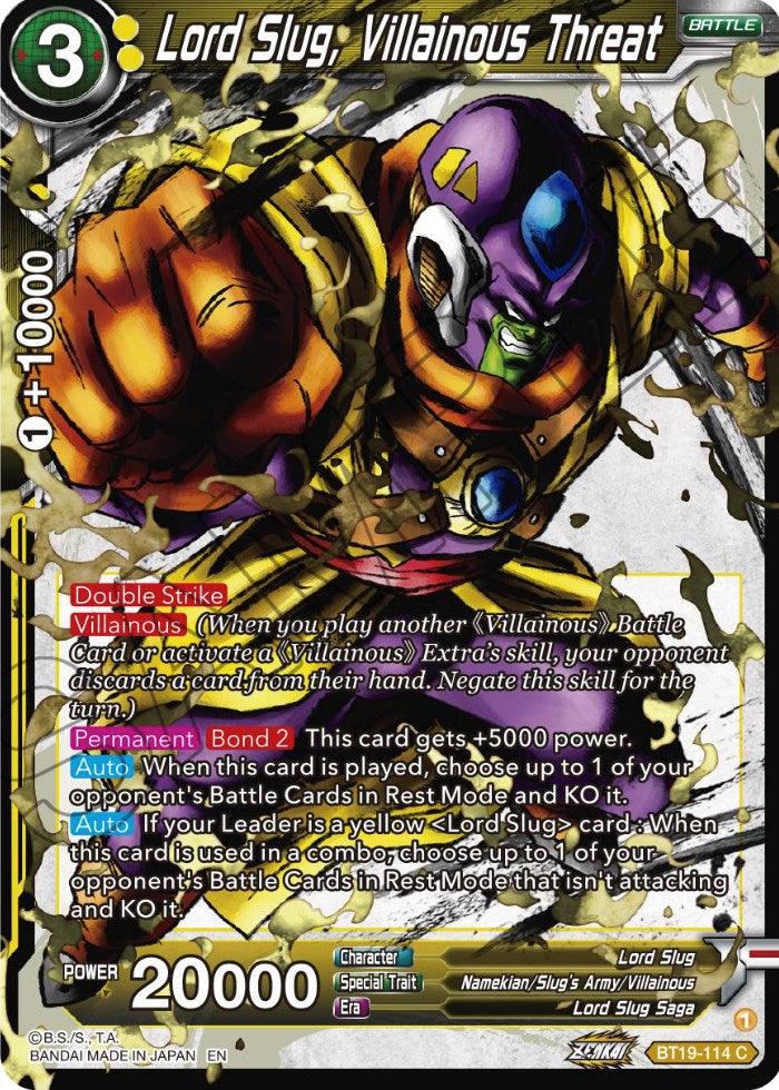 Lord Slug, Villainous Threat (BT19-114) [Fighter's Ambition] - POKÉ JEUX