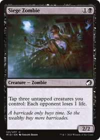 Siege Zombie [Innistrad: Midnight Hunt]