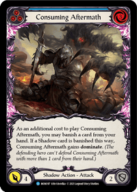 Consuming Aftermath (Blue) [MON197-RF] (Monarch) 1st Edition Rainbow Foil - POKÉ JEUX