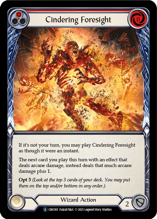 Cindering Foresight (Red) [U-CRU165] (Crucible of War Unlimited) Unlimited Rainbow Foil - POKÉ JEUX