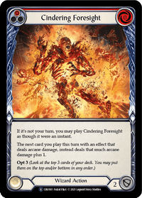 Cindering Foresight (Red) [U-CRU165] (Crucible of War Unlimited) Unlimited Rainbow Foil - POKÉ JEUX