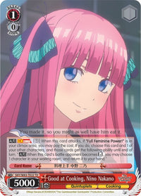 Bon en cuisine, Nino Nakano (5HY/W83-TE22 TD) [Les quintuplés quintessentiels] 