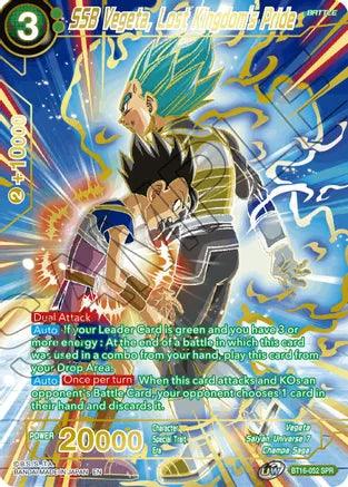 SSB Vegeta, Lost Kingdom's Pride (SPR) (BT16-052) [Realm of the Gods] - POKÉ JEUX