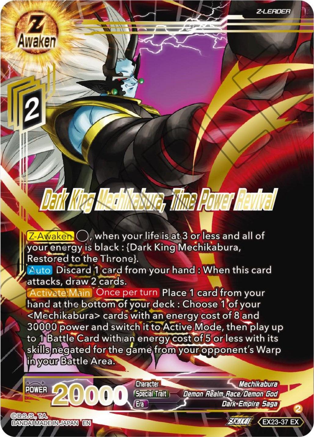 Dark King Mechikabura, Time Power Revival (EX23-37) [Premium Anniversary Box 2023] - POKÉ JEUX