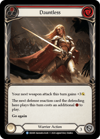 Dauntless (Red) [CRU085] (Crucible of War) 1st Edition Rainbow Foil - POKÉ JEUX